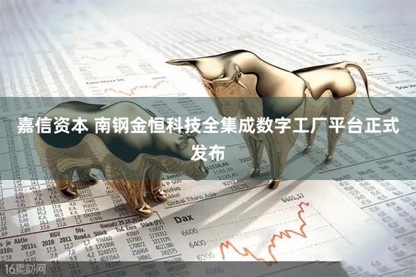 嘉信资本 南钢金恒科技全集成数字工厂平台正式发布