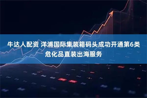 牛达人配资 洋浦国际集装箱码头成功开通第6类危化品直装出海服务